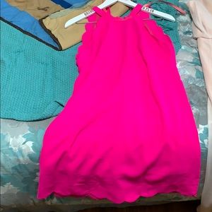Neon pink dress
